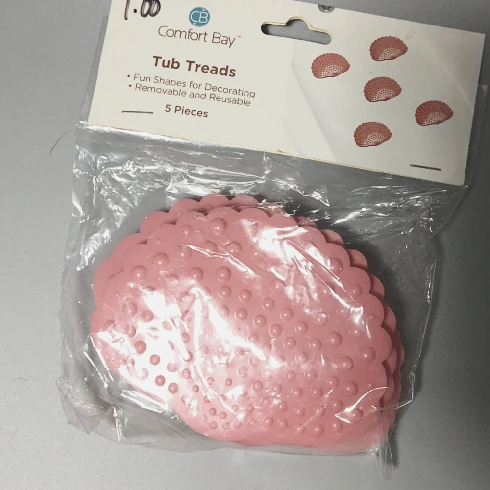 Mermaid Pink Tub Treds BathTub Grips